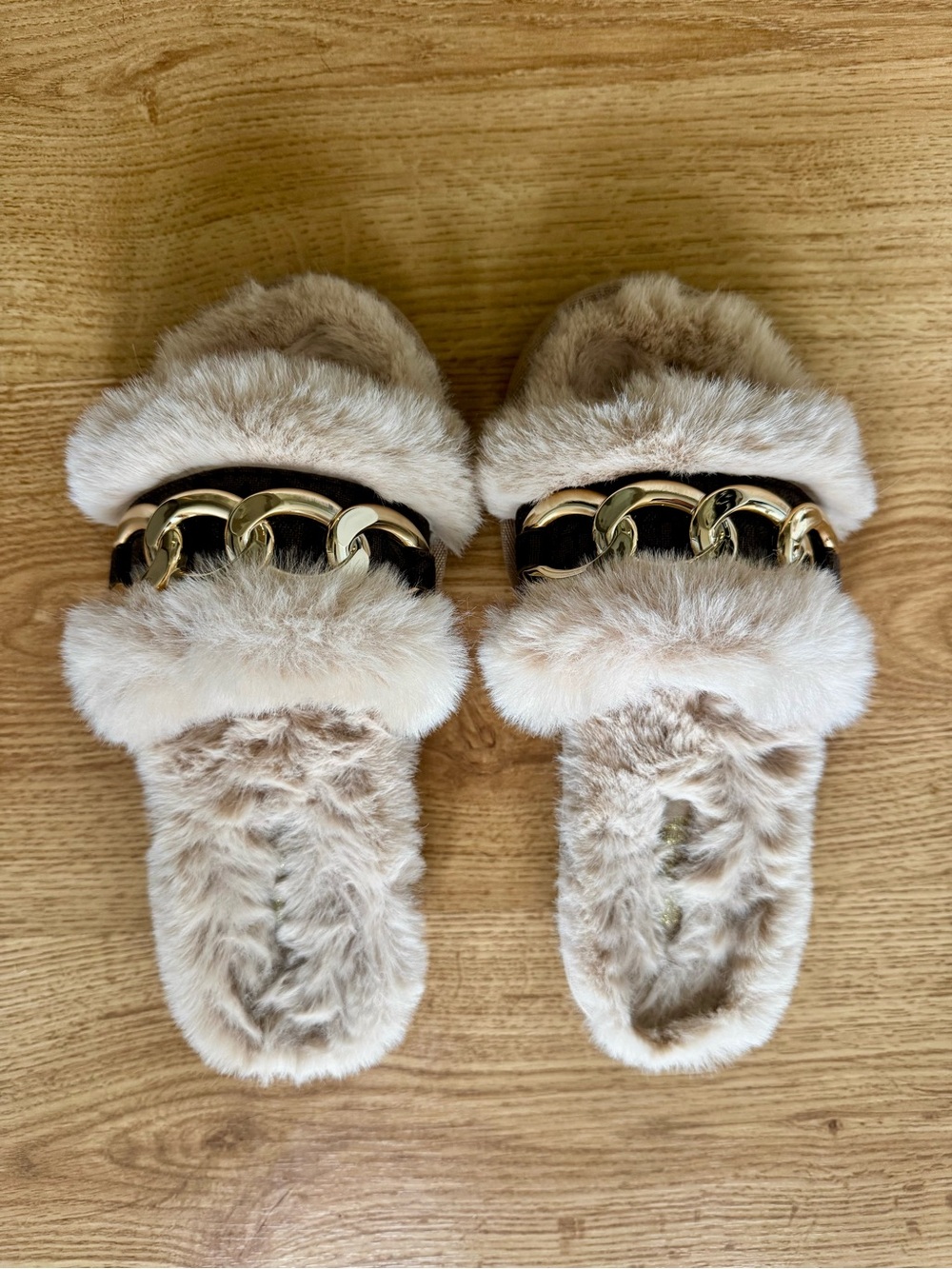 Michael Kors Plush Slide Slippers